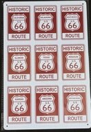 Historic Route 66 Reklama Šiltovka plechová 20x30CM B39