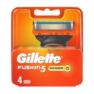 4 x Gillette Fusion5 Power Nożyki Wkłady Ostrza Oryginał