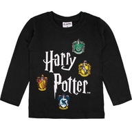 BLÚZKA s dlhým rukávom Harry Potter čierna 128