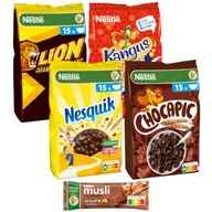 Nestle Zestaw płatki śniadaniowe MIX 4szt + GRATIS