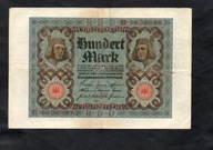 BANKNOT NIEMCY -- 100 marek -- 1920 rok , seria B