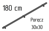 Poręcz ścienna naścienna schodowa SB-26/1 30x30mm 180cm wewnętrzna stalowa