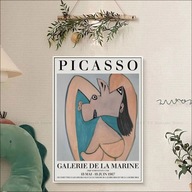 50x70 Obraz plagát Nástenná dekorácia Picasso abstraktná samolepiaca linka