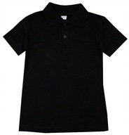 POLO POLÓWKA T-SHIRT KOSZULKA CZERŃ 116-122 J134E