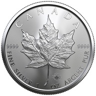 Kanadyjski Liść Klonowy 1 uncja oz Srebra Ag999.9