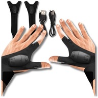 LED-es USB Kesztyűk LED Lámpával Világító Kesztyű USB-ről Tölthető