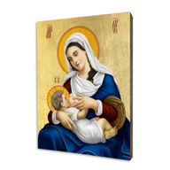 Panna Mária živiaca náboženskú ikonu