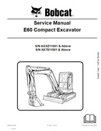 Servisná príručka opravy BobCat E60