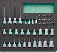 STAHLWILLE TCS 11 821/40 Moduł narzędziowy 2/3 nasadki 1/2" 1/4" imbus TORX