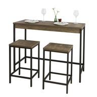 SoBuy OGT30-N 3 dielna sada barových stolov Bistro stôl s 2 barovými stoličkami