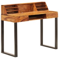 Písací stôl 110x55x94 cm masívne sheeshamové drevo a oceľ