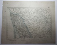 Mapa Reymanna, Memel, Kłajpeda, Kiejdany, LITWA, ORYGINAŁ ok. 1880