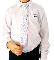 Biela košeľa s kravatou dlhý rukáv veľ. 116