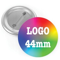 Przypinka do plecaka Pin Button Badzik Twój Wzór Dowolny Nadruk Logo 44mm