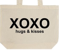XOXO HUGS AND KISSES torba zakupy prezent