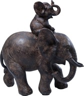 Figurka Słonie Przepiękna Dekoracja Idealny Prezent Radość Szczęście 19cm