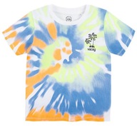 COOL CLUB T-shirt chłopięcy biały tie dye r. 98