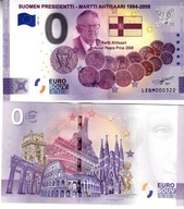 UE -Banknot 0-euro-Finlandia 2021-10-Ma.Ahtisaari