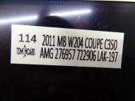 Display MERCEDES W204 LIFT A1729016500
