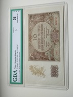 10 zł banknot z1940r GDA 58 seria J nr 5456747 brak kropki po literze serii