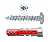 Fischer DUOPOWER 8x40mm tipli + hengerfejű csavarok 50 db