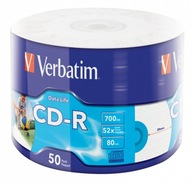 Płyty Verbatim CD-R 52x 700MB 50P Extra Protection 50szt.