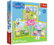 PUZZLE 3W1 WESOŁY DZIEŃ PEPPY TREFL