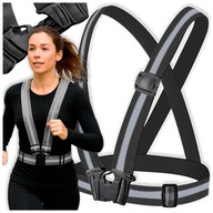 SZELKI ODBLASKOWE NA ROWER DO BIEGANIA KAMIZELKA ODBLASKOWA MOTOR CZARNE