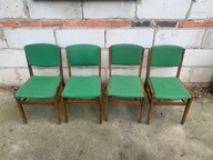 Komplet - cztery krzesła - PRL - antyki - Natasza