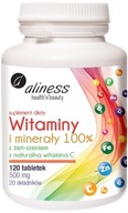 Aliness Vitamíny a minerály so ženšenom Infekcie Zdravé vlasy Imunita