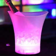 5L 4 kolor LED wiaderko z lodem zapalić szampana wiadro do piwa uchwyt bary