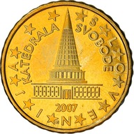 Słowenia, 10 Euro Cent, 2007, AU(50-53), Mosiądz,