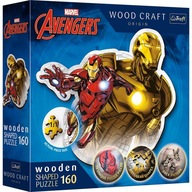 Drevené puzzle 160el Trefl Odvážny Iron Man Avenger 20183