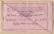 PKP POLSKIE KOLEJE PAŃSTWOWE KOLEJ BILET 1965 KATOWICE Deutsche Bundesbahn