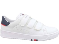 TOMMY HILFIGER BUTY DZIECIĘCE TRAMPKI BIAŁE RZEPY