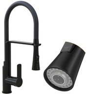 KONYHAI CSAPTELEP KIHÚZHATÓ CSŐVEL FEKETE KÉTFUNKCIÓS VEGAS