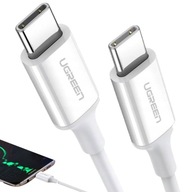 Niklowany kabel USB-C UGREEN 0,5m biały 50 cm 60W