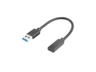 Adapter USB-A - USB-C czarny Lanberg