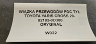 bundle PRZEWODOW PDC rear part TOYOTA YARIS CROSS 20- original 82182-0D380