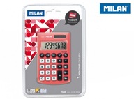 Kalkulator kieszonkowy Milan - Czerwony (150908RBL