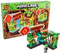 KOCKY Minecraft ÚTOK DRAKA ZÁKLAD JASKYNE 350ele LED kocka zelená