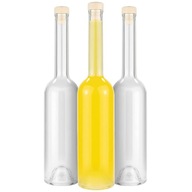 5x Sklenené fľaše FENICE 700ml NA TINKTÚRY VÍNO sklenená fľaša vysoká