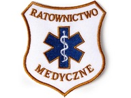 Emblemat RATOWNICTWO MEDYCZNE tarcza stare złoto