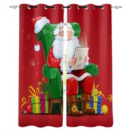 Zasłona na 140x170 Santa Claus Sofa prezent reszta wykonana gotowe zasłony