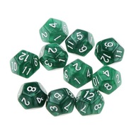 10pcs Twelve Sided Dice D12 Playing D&D RPG Party