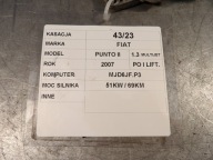 computer, control unit Fiat Punto II 55195817