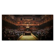Obraz na plátne do obývačky Parlament Banksy 120x60