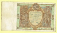 BANKNOT POLSKA 50 ZŁ 1929 R. DI