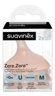 Suavinex smoczki do butelek ZERO ZERO rozmiar M przepływ średni 2 szt. ZERO