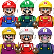 Anime Super Bros Mario Building Blocks Luigi mini Action toy Figures